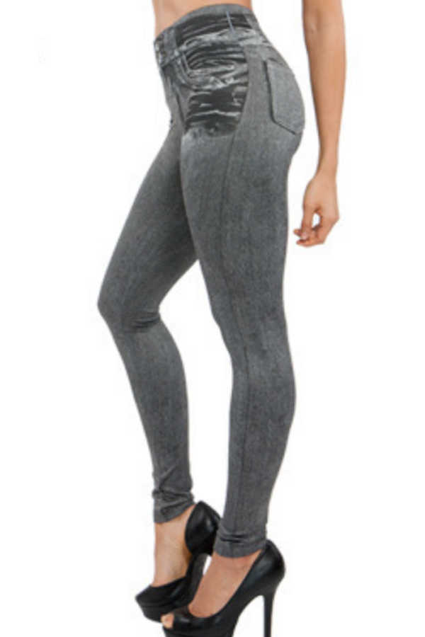 Rockstar Jeggings mit abnehmendem Bund für Frauen